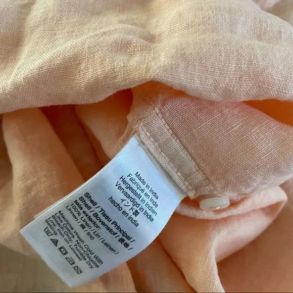 Sold!Jcrew McNutt garment-dyed Irish linen shirt - Picture 7 of 9